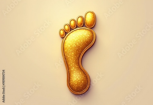 High-Quality Transparent Vector of Lakshmi Footprints for Digital Art 