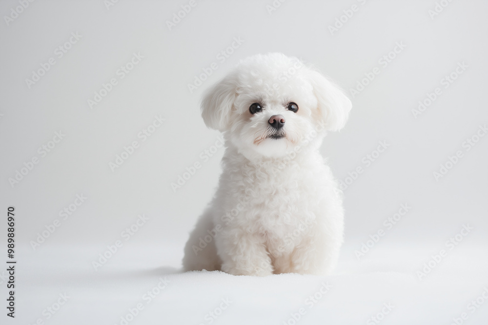 White Poodle Sitting
A fluffy white poodle sitting against a plain background White Poodle Sitting
A fluffy white poodle sitting against a plain background