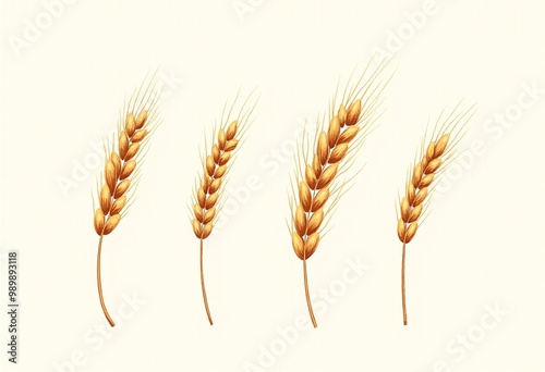 Vector Wheat Ears: Customizable Graphics for Your Design Needs 