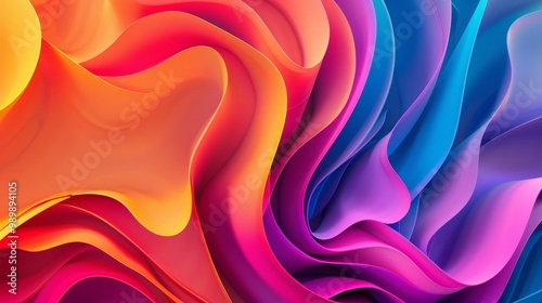 Multicolored abstract background with vibrant colors