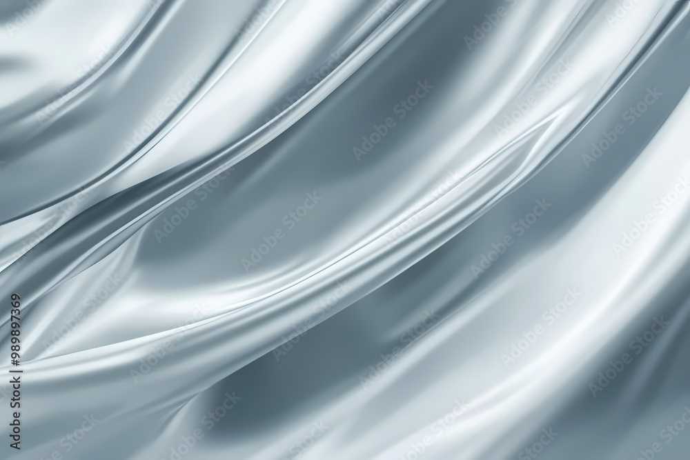 Fototapeta premium Sleek Silver Fabric Background for Modern Design