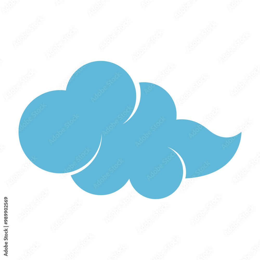 Blue cloud icon design Blue cloud icon design