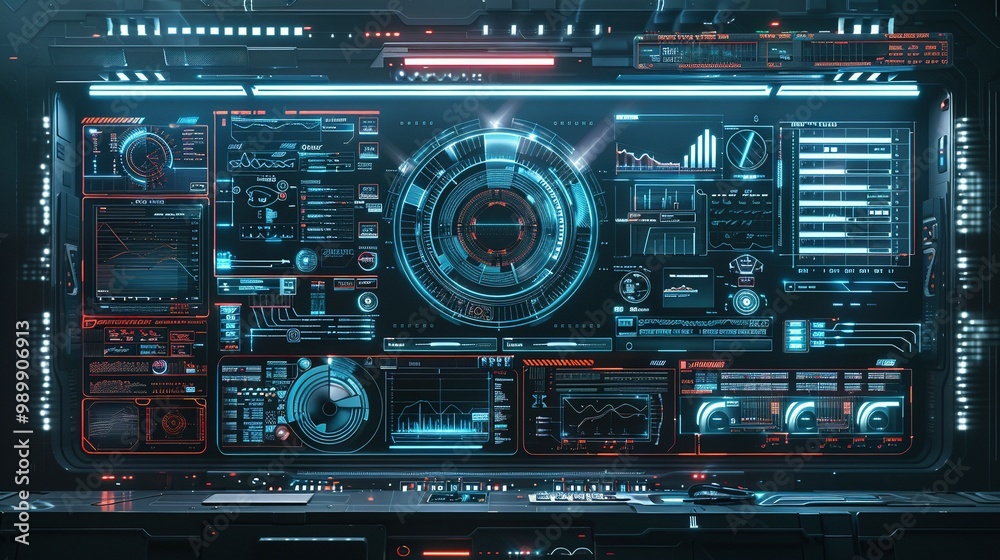 Obraz premium Innovative Frames and Headers for HUD UI: Design Callouts, Pointers, and Info Dialogs