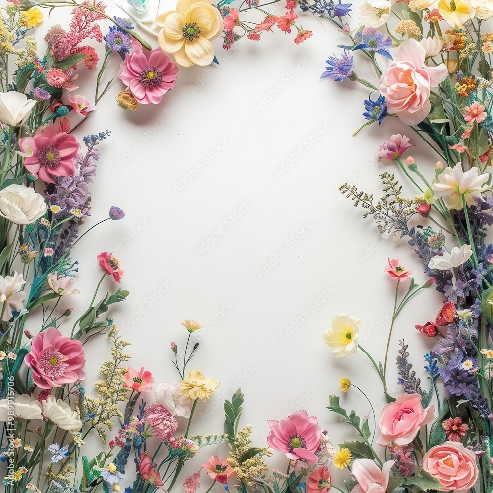 Floral arrangement with vibrant flowers, white isolated background. Floral arrangement with vibrant flowers, white isolated background.