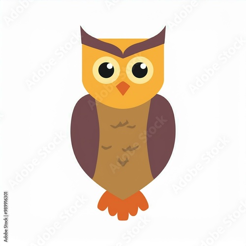 owl illustration isolated on white