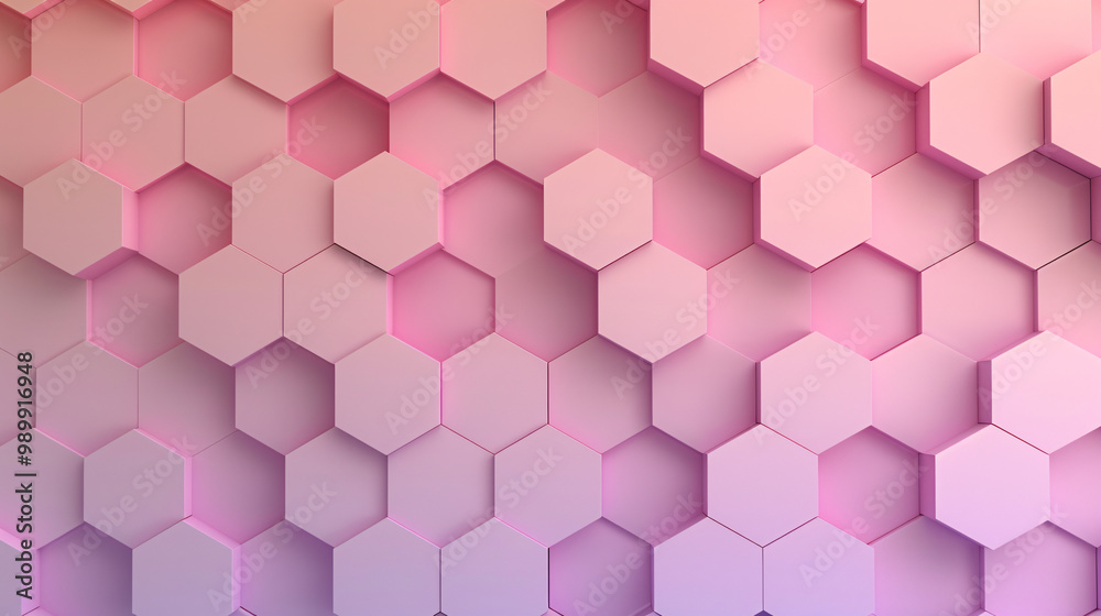 Abstract geometric background featuring hexagonal shapes in pink tones Abstract geometric background featuring hexagonal shapes in pink tones