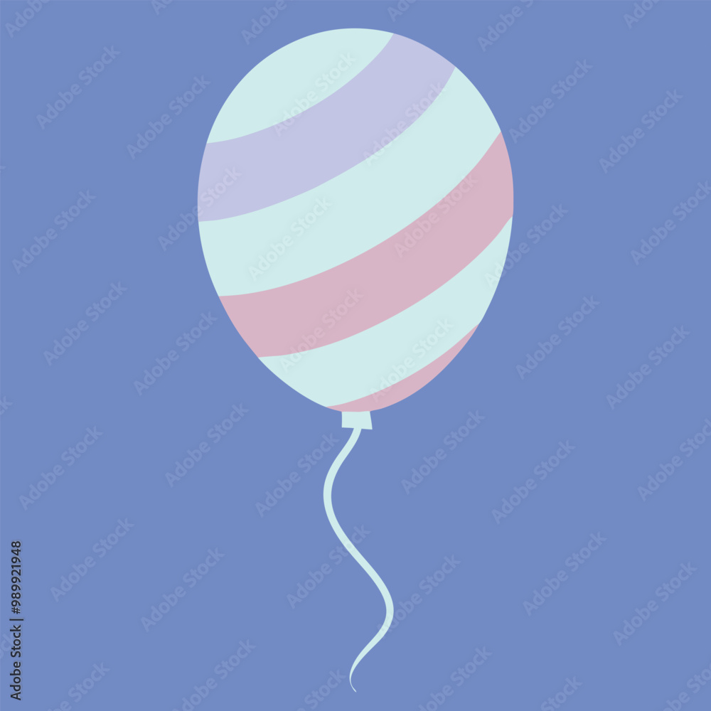 A simple balloon with stripes vector illustration.
A simple balloon with stripes vector illustration.