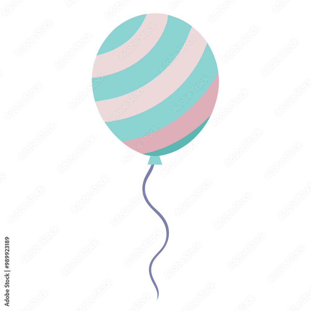 A simple balloon with stripes vector illustration.
A simple balloon with stripes vector illustration.
