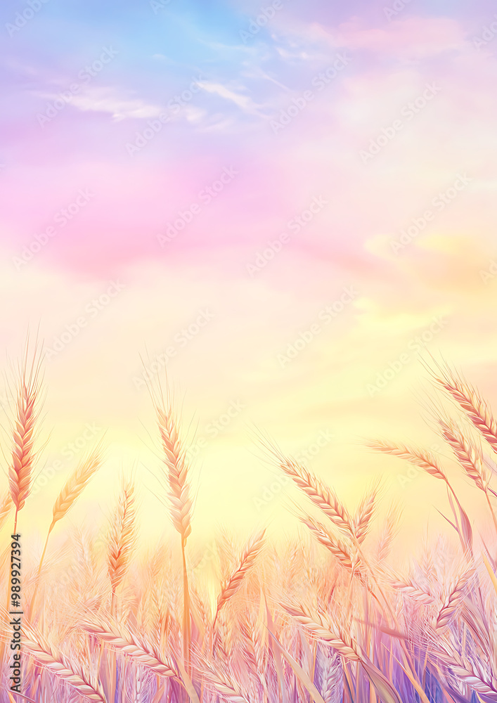 Golden Wheat Field Under a Setting Sun: Perfect for posters, greeting cards, invitations, and Facebook banners celebrating harvest festivals, autumn gatherings, or rustic-themed events. Golden Wheat Field Under a Setting Sun: Perfect for posters, greeting cards, invitations, and Facebook banners celebrating harvest festivals, autumn gatherings, or rustic-themed events.