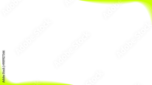 Background white with green curve border. Vector can be used for banners, posters, power points, templates, slides, etc.