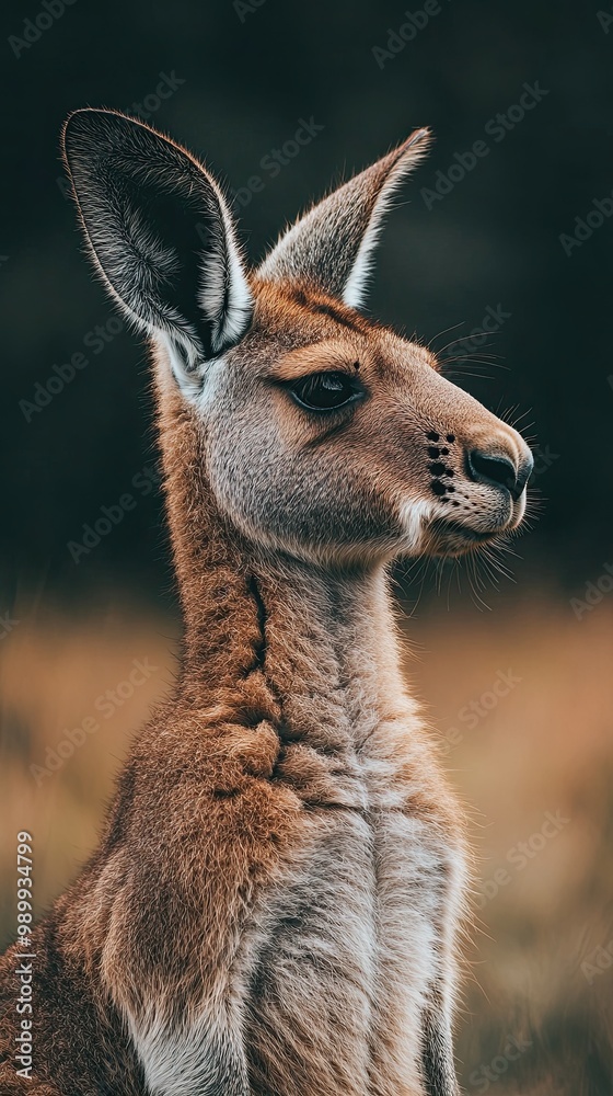 kangaroo isolated on spring background kangaroo isolated on spring background