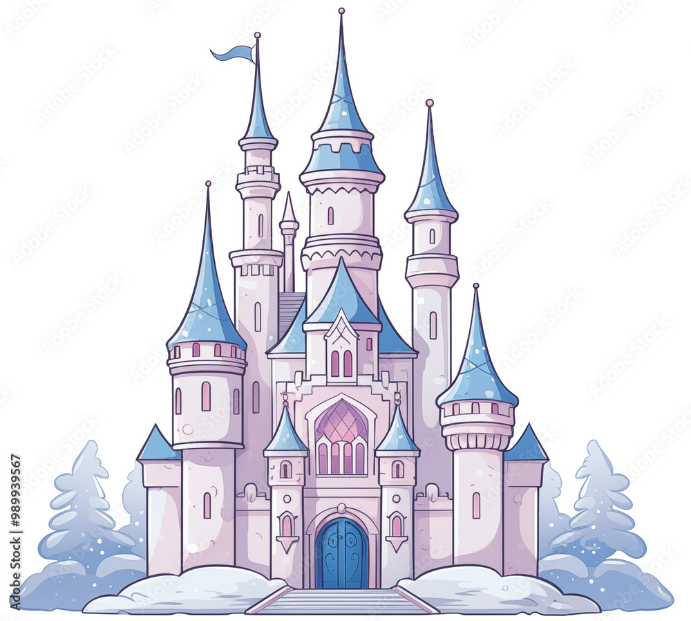 Obraz premium castle in the snow
