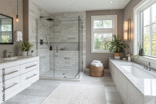 Wallpaper Mural Modern Bathroom with Marble Details Torontodigital.ca