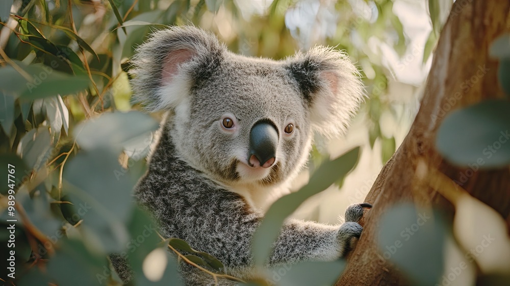 Naklejka premium koala isolated on cute background