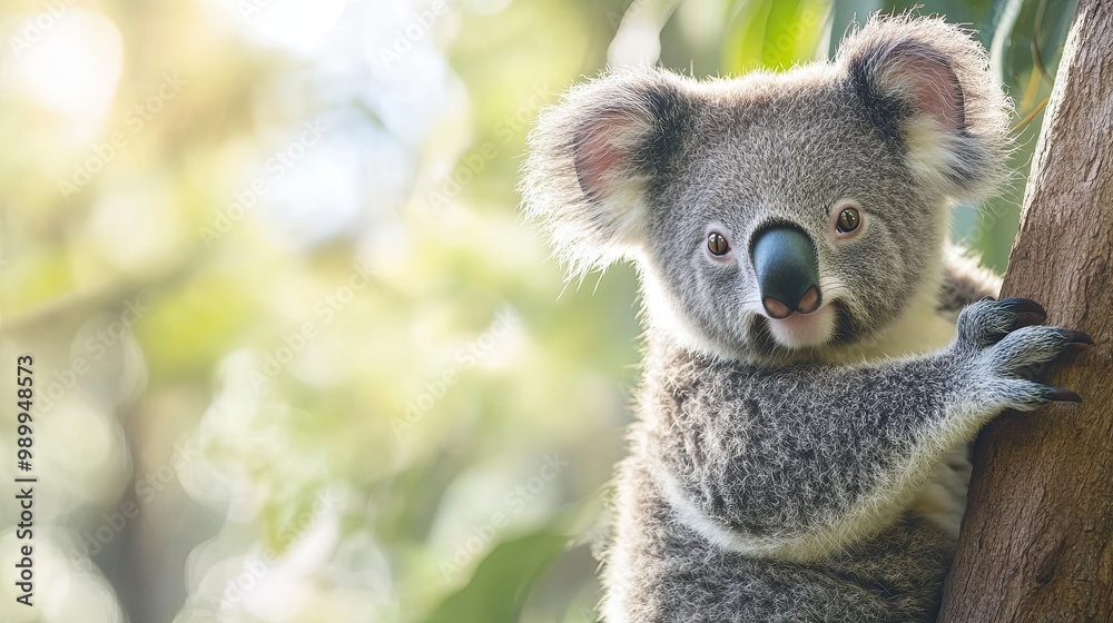 Naklejka premium koala isolated on cute background
