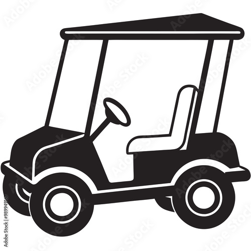 illustration of a golf cart