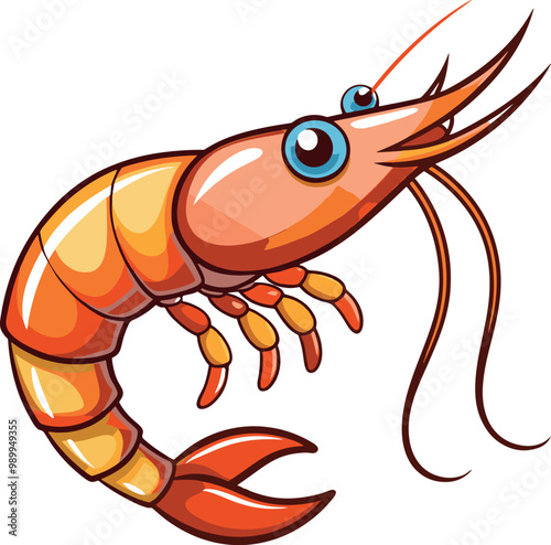 prawn clip art vector