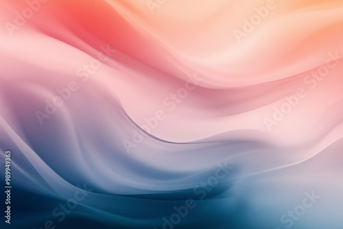 Abstract Gradient from Warm to Cool Tones with Smooth Blending: A Soothing and Harmonious Color Transition