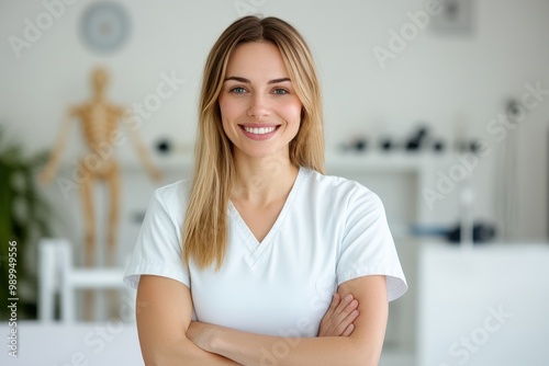 Smiling woman in a healthcare setting Free Download Smiling woman in a healthcare setting - GFXLoad