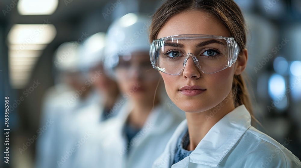 engineers in an R&D lab with protective eyewear conducting research on innovative energy solutions showcasing the importance of sustainability and engineering engineers in an R&D lab with protective eyewear conducting research on innovative energy solutions showcasing the importance of sustainability and engineering