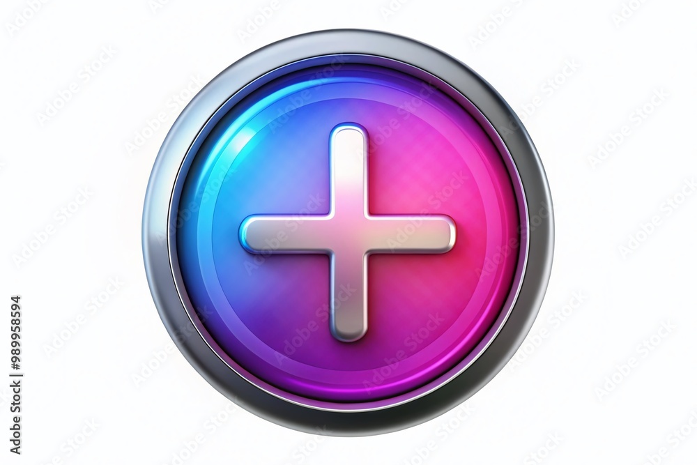 Plus button symbol for digital interfaces, applications, and user interface design elements in graphics Plus button symbol for digital interfaces, applications, and user interface design elements in graphics