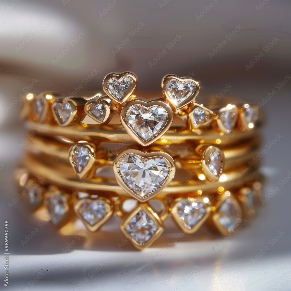 Diamond Heart Rings. Diamond Heart Rings.