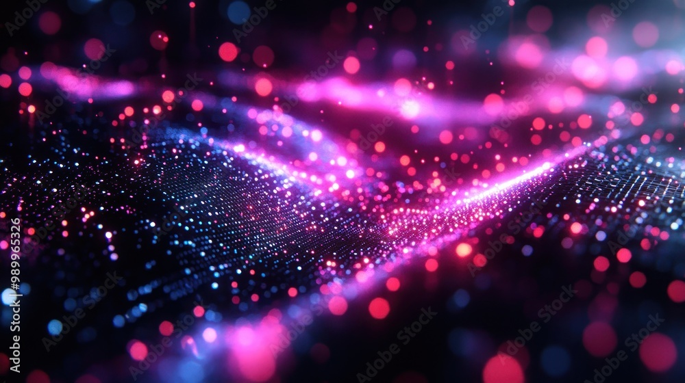 Abstract Pink and Blue Light Abstract Pink and Blue Light