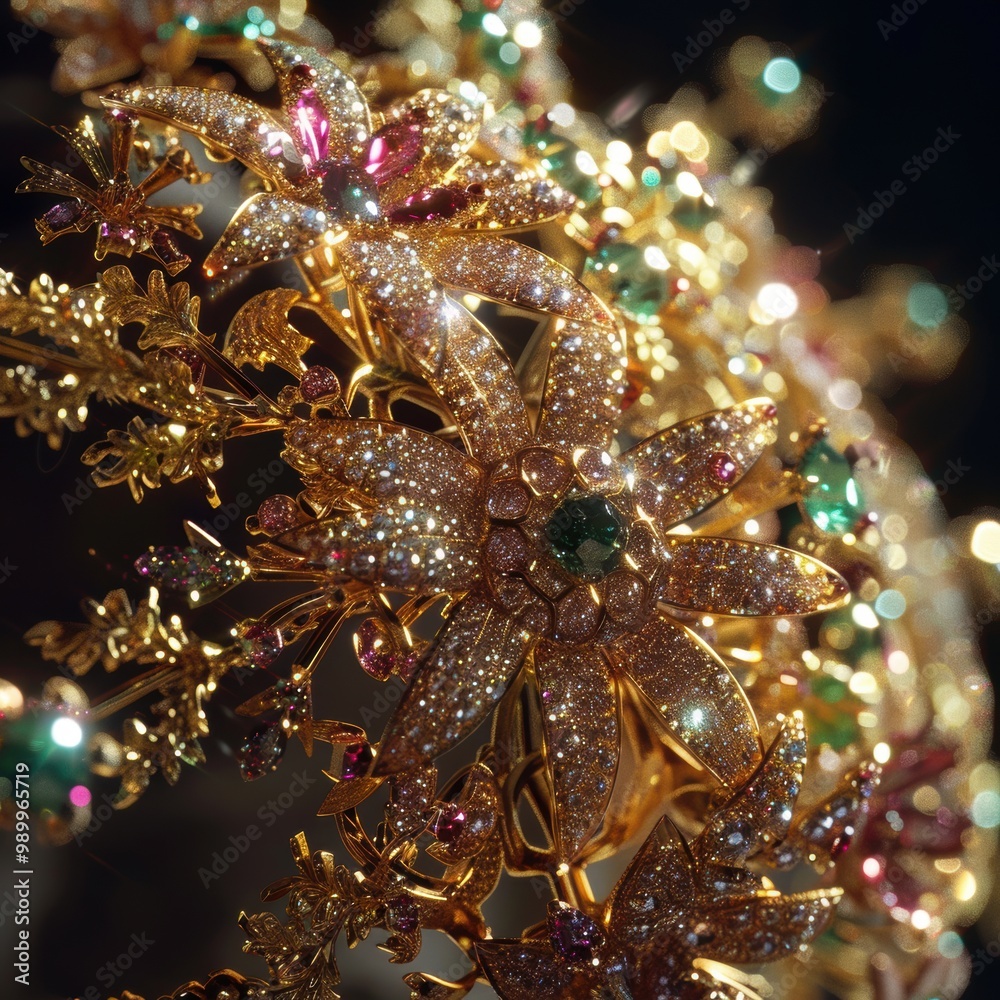 Glittering Flower Crown. Glittering Flower Crown.