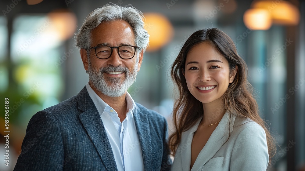 corporate leaders portrait featuring two successful mature latin men and an asian business woman in an office environment highlighting diversity and professional achievement corporate leaders portrait featuring two successful mature latin men and an asian business woman in an office environment highlighting diversity and professional achievement