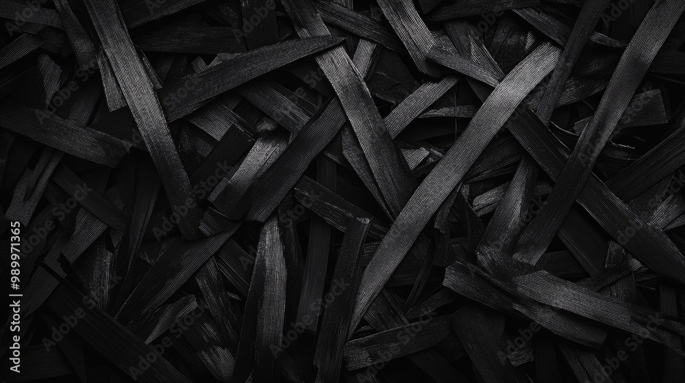 Abstract dark lines crisscrossing a black background, creating a chaotic visual pattern. -