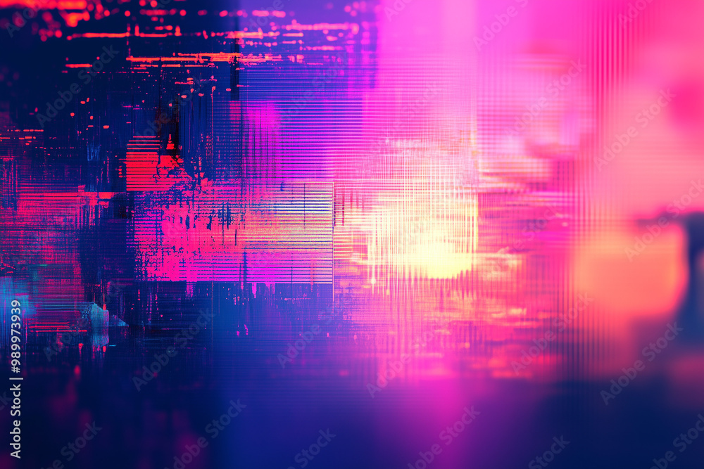 High-Tech Abstract Background with Digital Glitch Effects for Futuristic Cyber Aesthetic High-Tech Abstract Background with Digital Glitch Effects for Futuristic Cyber Aesthetic