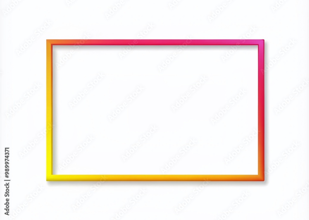 Simple Outline of a Rectangle on White Background for Minimalist Design and Graphic Projects Simple Outline of a Rectangle on White Background for Minimalist Design and Graphic Projects