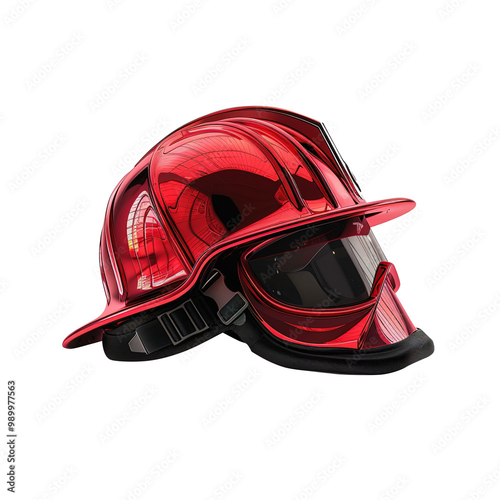 Fototapeta premium motorcycle helmet on transparent background, clipping path, png, 