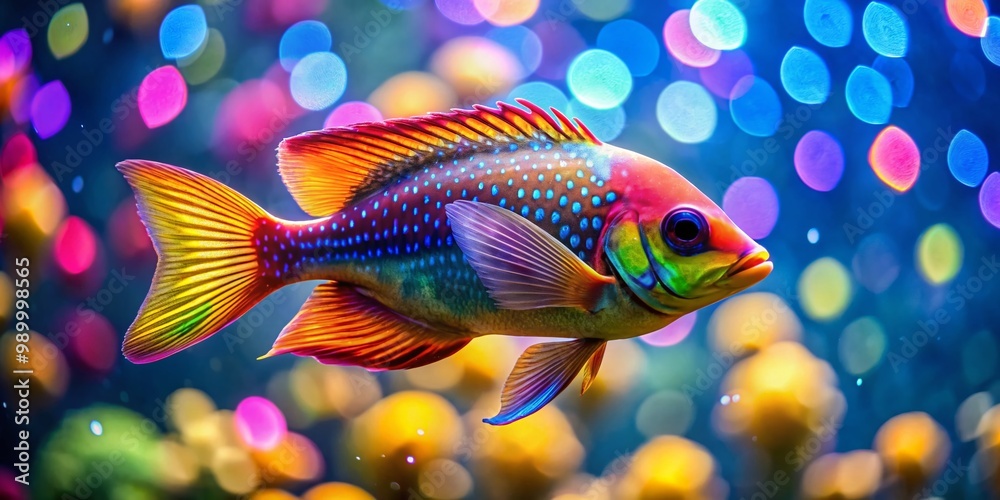Unique four-legged fish in a vibrant underwater scene showcasing its unusual anatomy and habitat Unique four-legged fish in a vibrant underwater scene showcasing its unusual anatomy and habitat