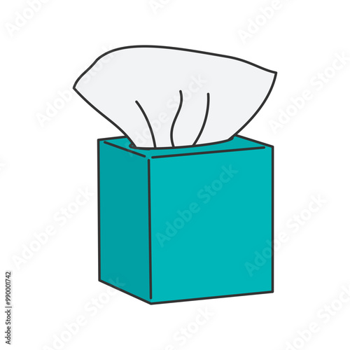 Simple tissue paper icons vector illustration, tissue roll, tissue icon in lineal color style