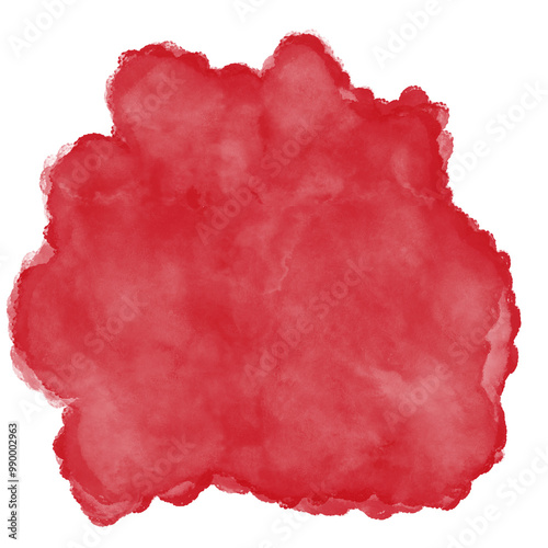 Red Watercolor Abstract Shapes