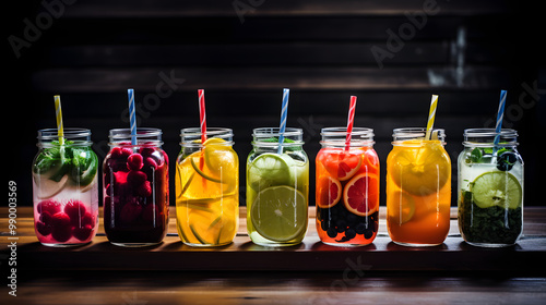 A bottle filled with juices 