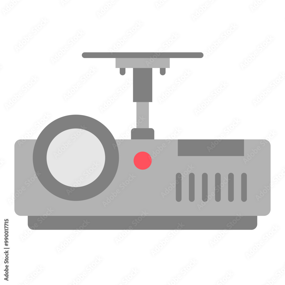 Illustration of Projector Flat Icon Illustration of Projector Flat Icon