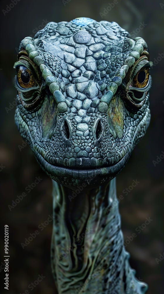 Close-up Portrait of a Velociraptor Dinosaur Close-up Portrait of a Velociraptor Dinosaur