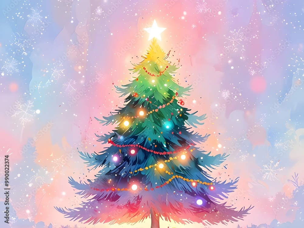 abstract Christmas tree pastel bokeh background abstract Christmas tree pastel bokeh background