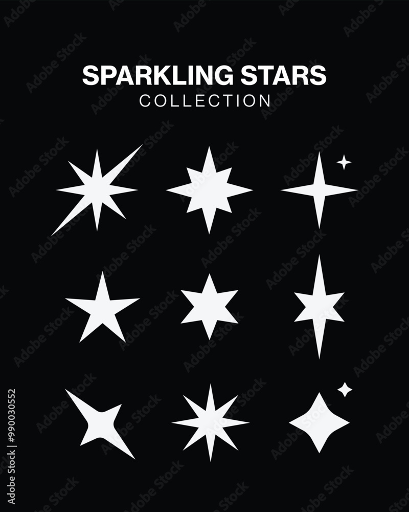 Sparkle lights stars set Sparkle lights stars set