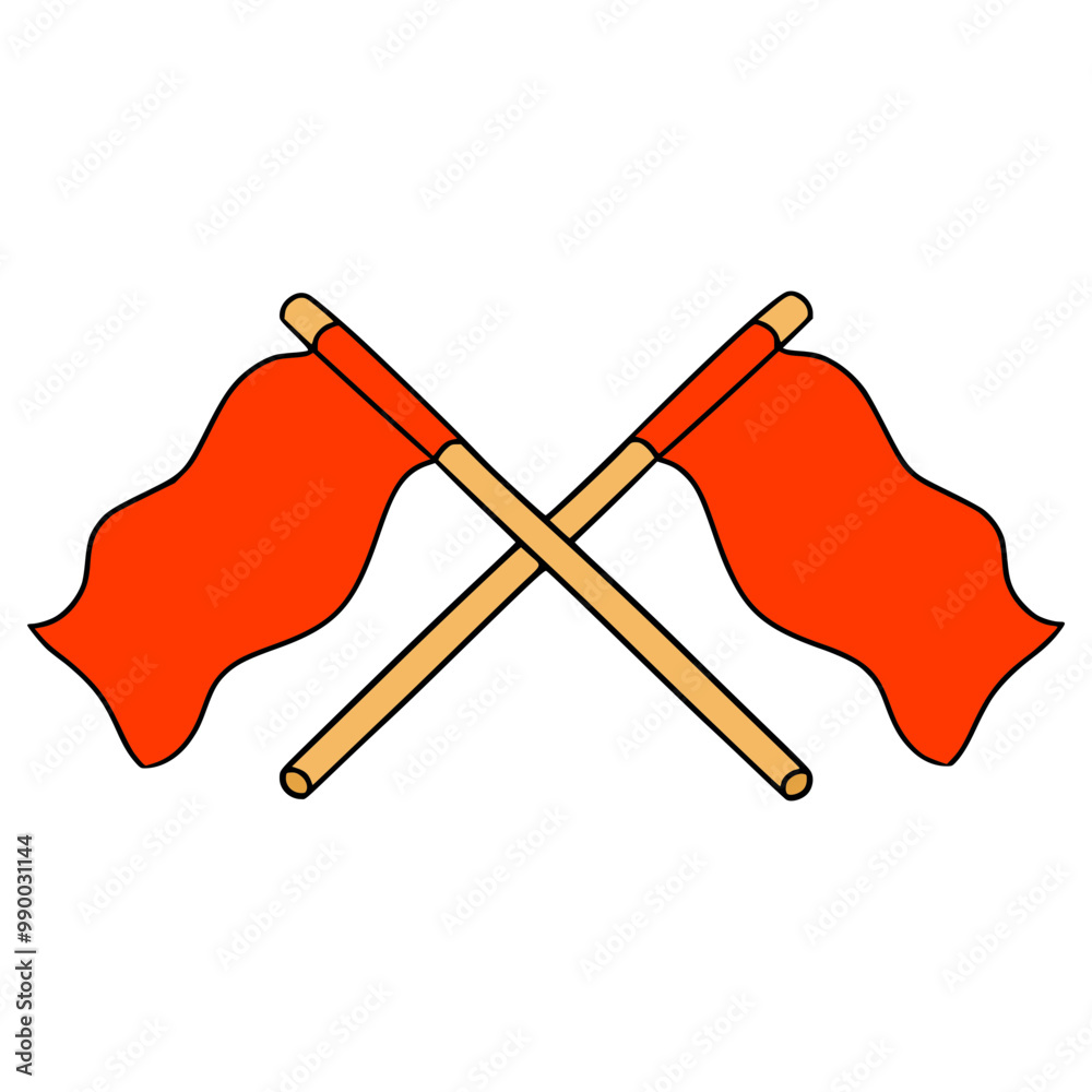 cross flag illustration hand drawn isolated vector cross flag illustration hand drawn isolated vector