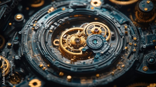 Wallpaper Mural Intricate Clockwork Mechanism Torontodigital.ca