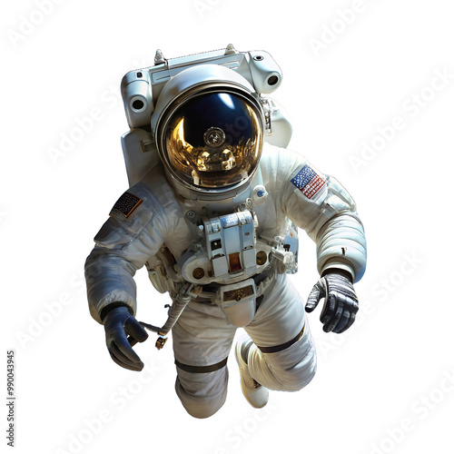 astronauts in a transparent background