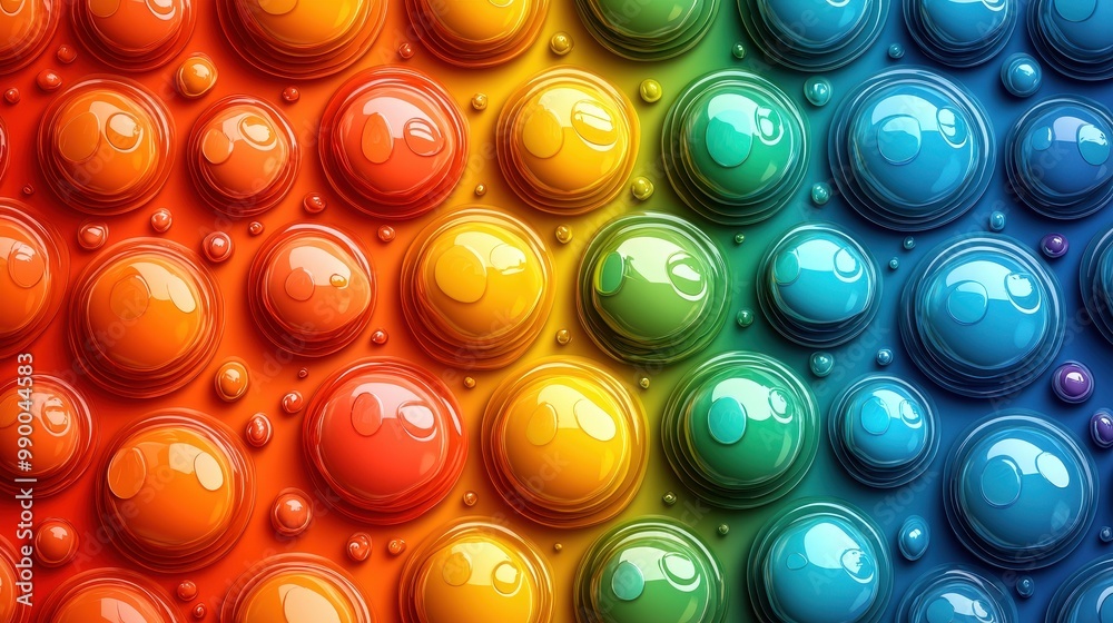 Colorful Abstract D Bubbles Background Colorful Abstract D Bubbles Background
