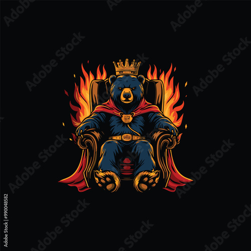 illustration of the bear king