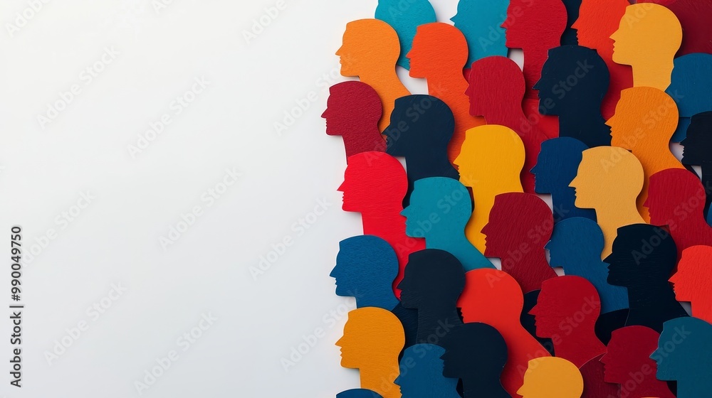 ESG Concept with Colorful Paper Cut Silhouettes Representing Diversity, Sustainability, and Governance ESG Concept with Colorful Paper Cut Silhouettes Representing Diversity, Sustainability, and Governance
