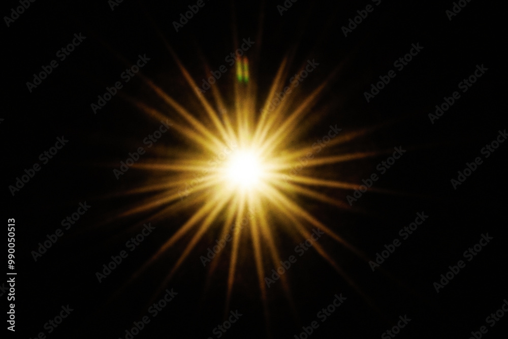 sunlight background, sun flare ,yellow glare on black background. sunlight background, sun flare ,yellow glare on black background.