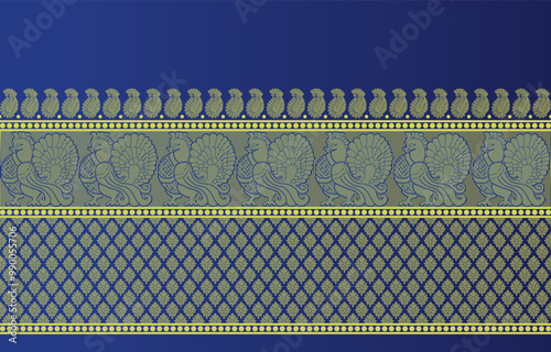 beautiful graphic saree design and this sari design is in Indian style which is for textile fashion industry and it can be used as wallpaper backdrop and website bg this style is originated in india