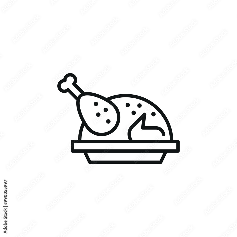 Roasted turkey icon. Simple roasted turkey icon for social media, app, and web design. Vector illustration. Roasted turkey icon. Simple roasted turkey icon for social media, app, and web design. Vector illustration.